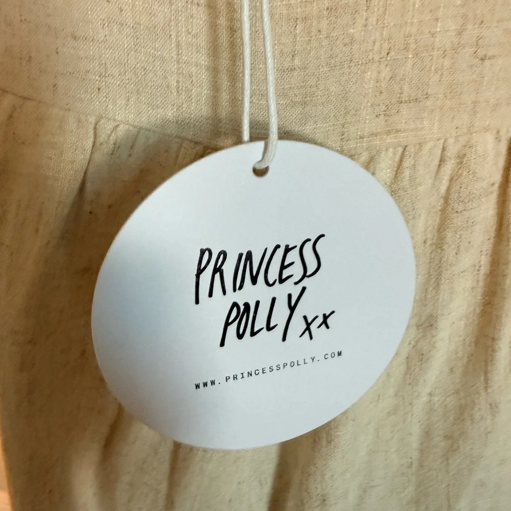 PRINCESS POLLY TAY ROMPER BEIGE // SIZE 4 - Picture 8 of 9